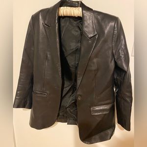 The Kooples Leather Blazer